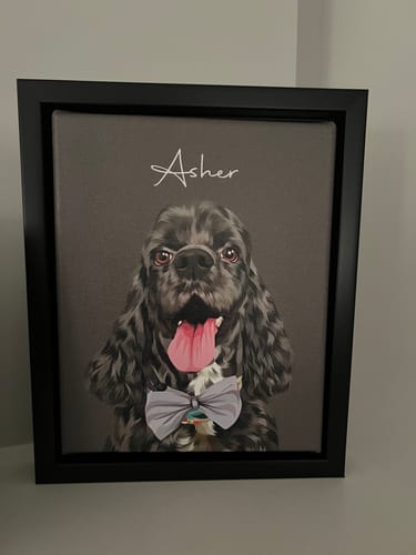 Customer photo review of Pet Art Canvas Wrap
