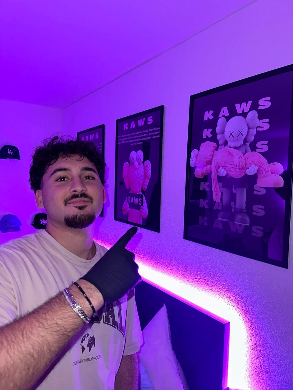 Customer photo review of Pink Kaws - Death - Poster