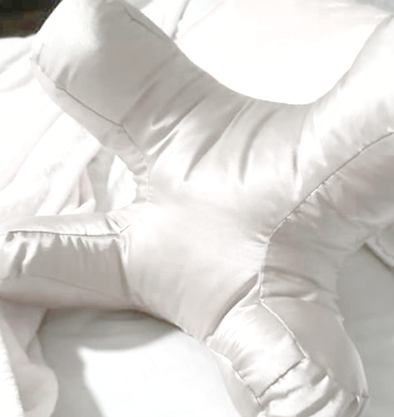 Customer photo review of Flawless Face Pillow Cloud + FREE Silk Pillowcase