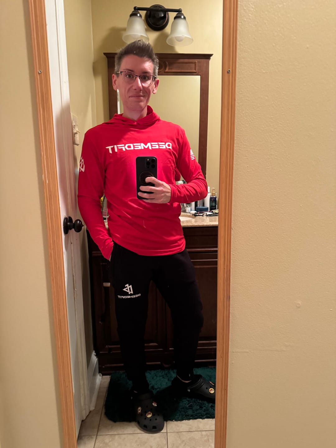 Customer photo review of Prevail Performance Hoodie