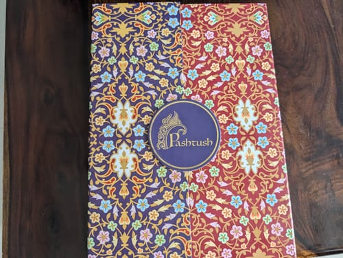 Customer photo review of Pashtush His And Her Set Of Jamawar Stole and Shawl With Premium Gift Box Packaging, Navy Blue and Maroon