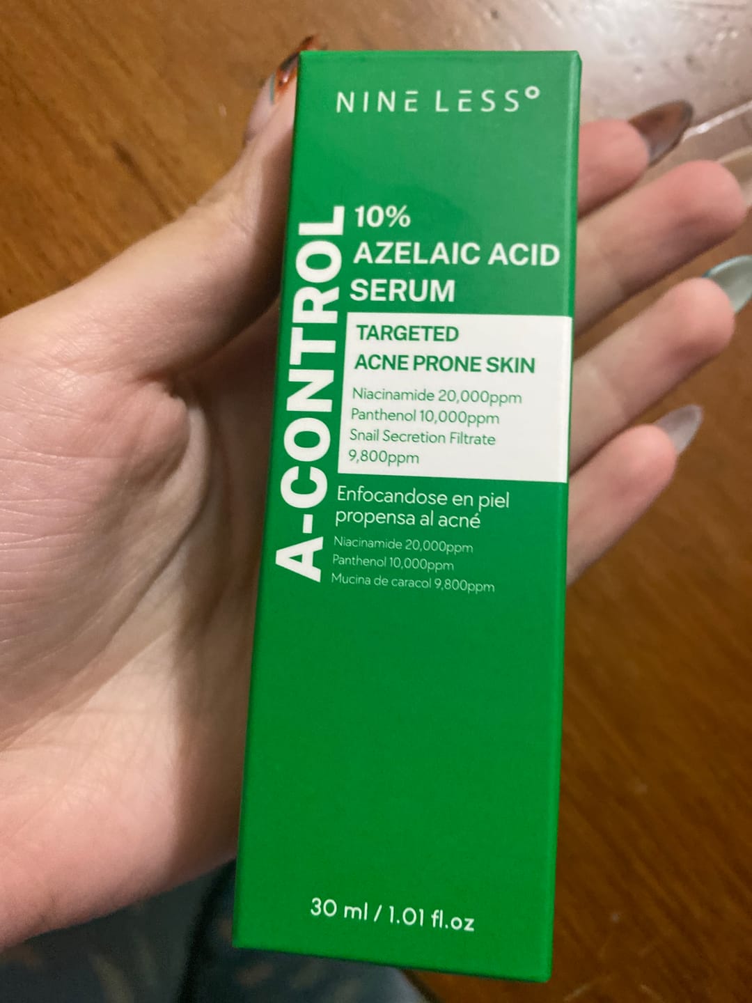 Customer photo review of A-control 10% Azelaic Acid Serum