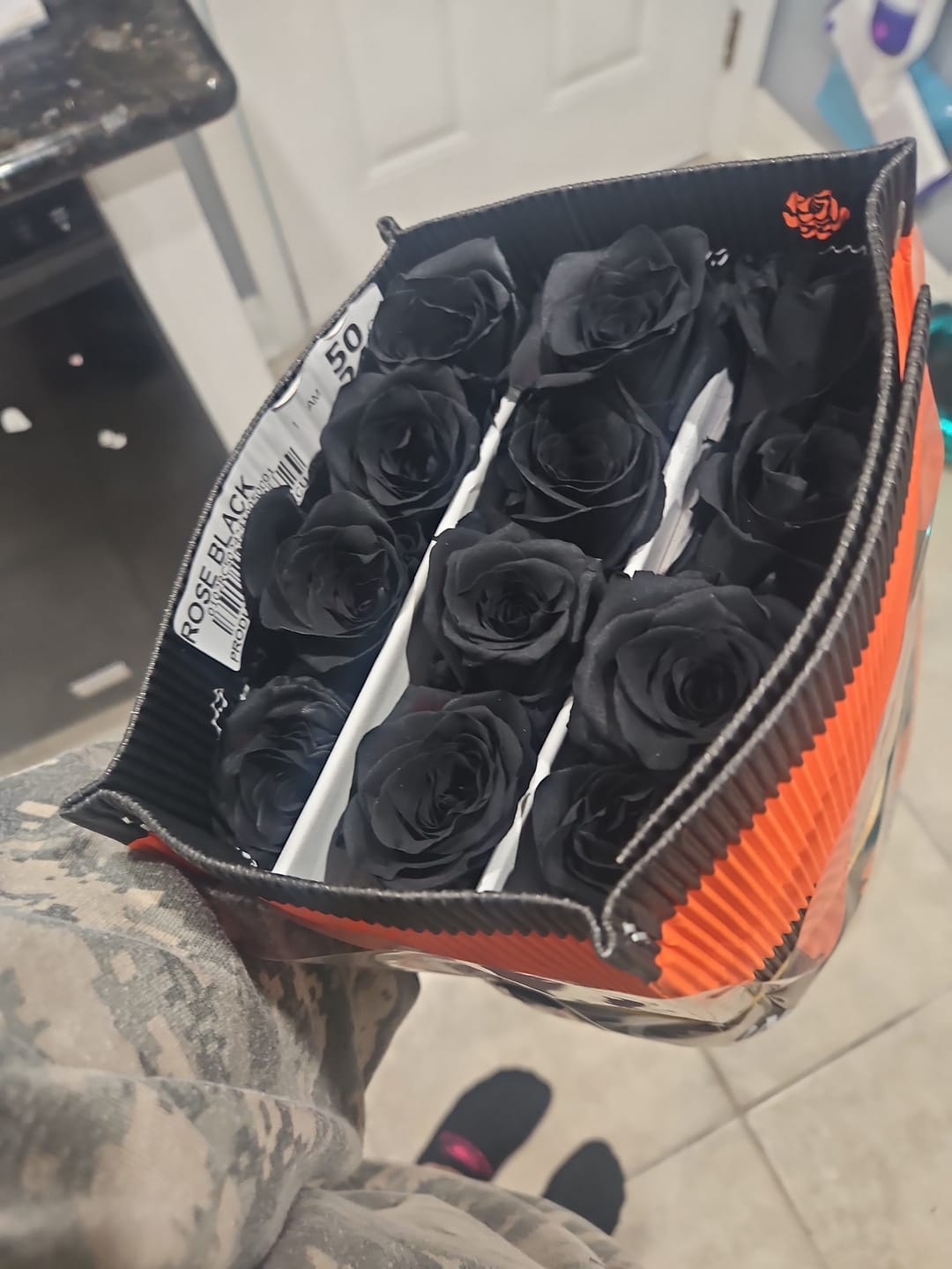 Customer photo review of Black Roses