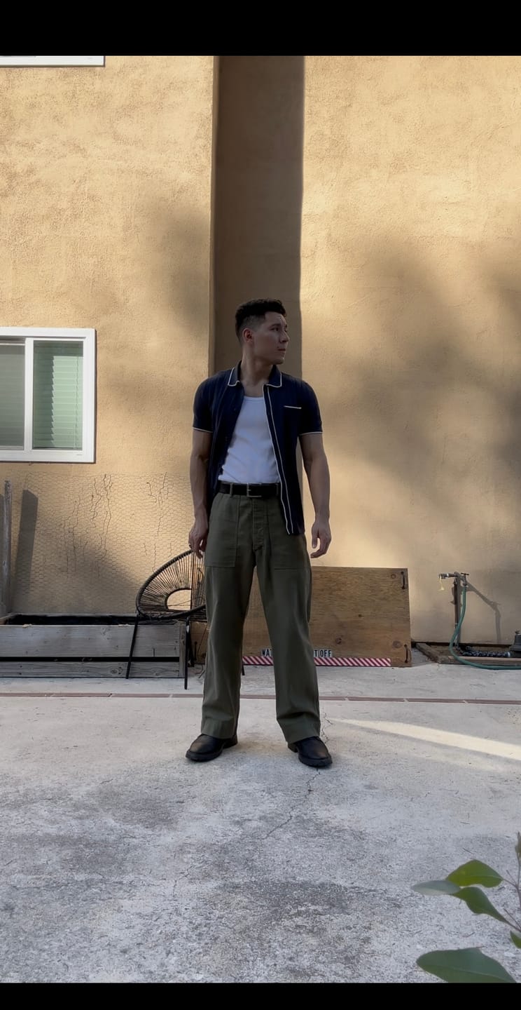 Customer photo review of Vietnam War OG-107 Utility Fatigue Pants