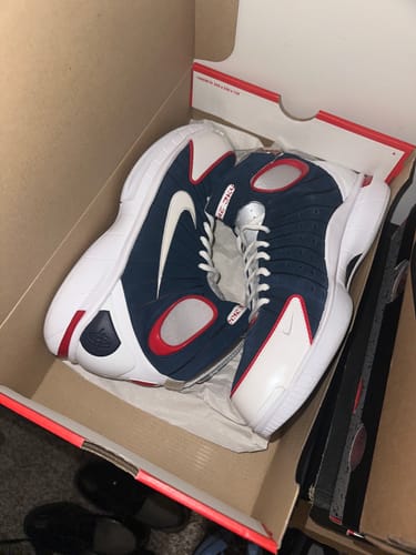 Customer photo review of Nike Air Zoom Huarache 2K4 Navy White Red (2016)