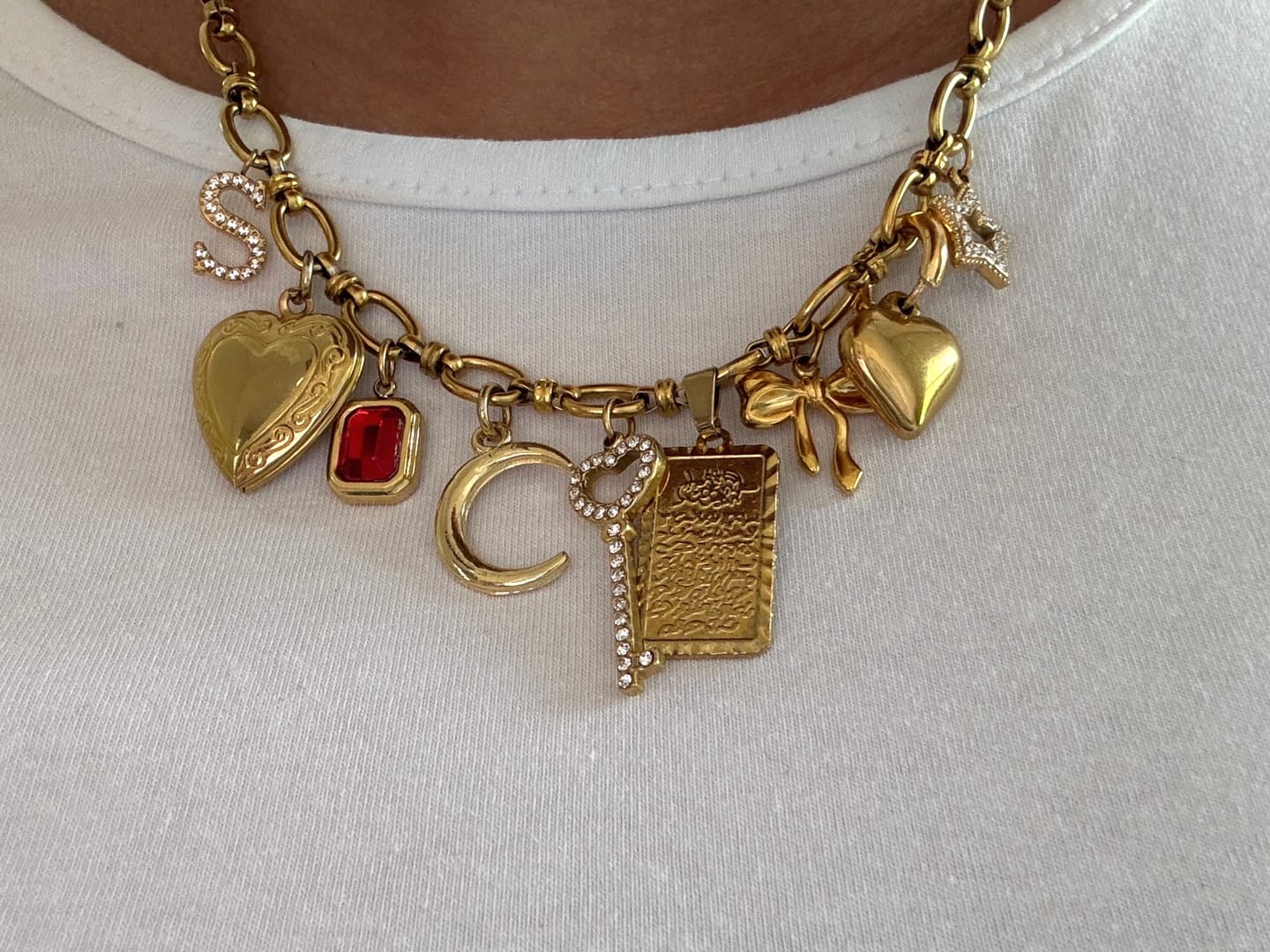Customer photo review of CHARM NECKLACES - Create your own