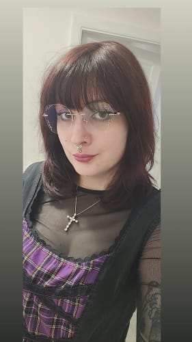 Customer photo review of Mabel Eyeglasses