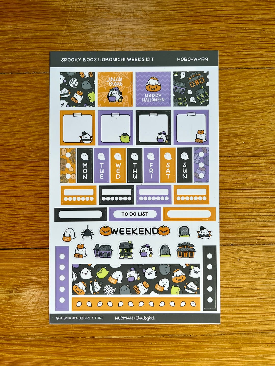 Customer photo review of Halloween Theme Hobonichi Weeks Kit