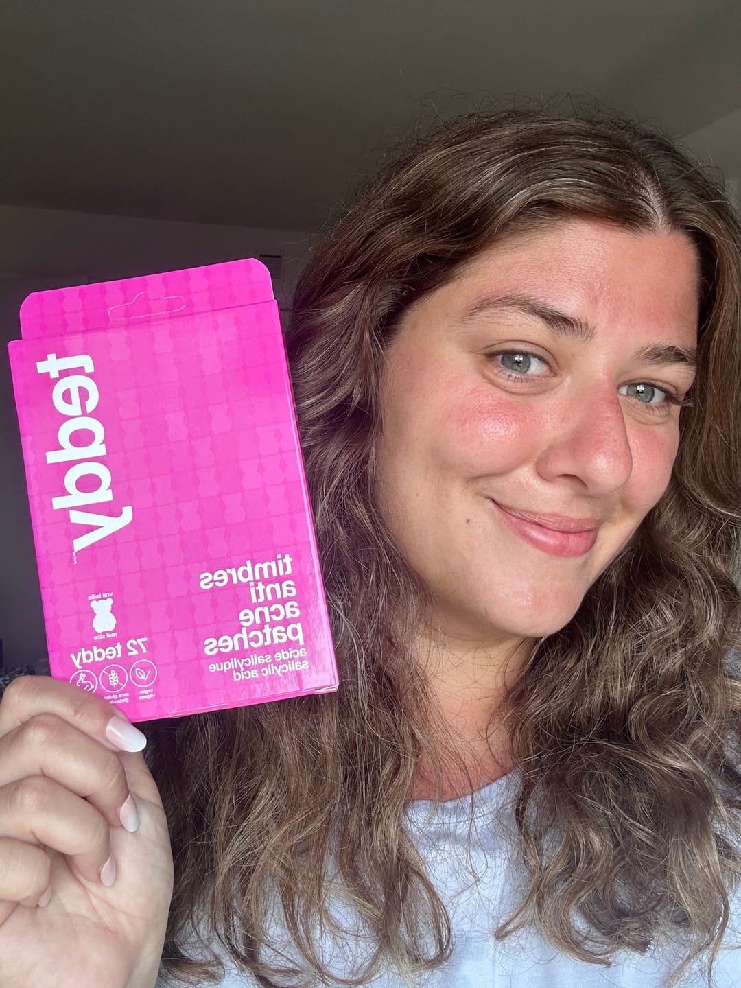 Customer photo review of Pimple Patches with Salicylic Acid - 72 Pink Teddies