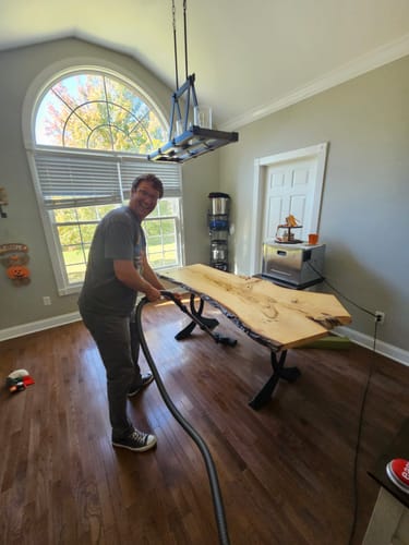 Customer photo review of Furniture Legs 418 Curva 28H, Metal Dining Table Legs