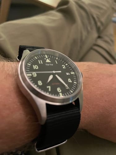 Customer photo review of Far-Far Automatisk Pilotklokke Sort