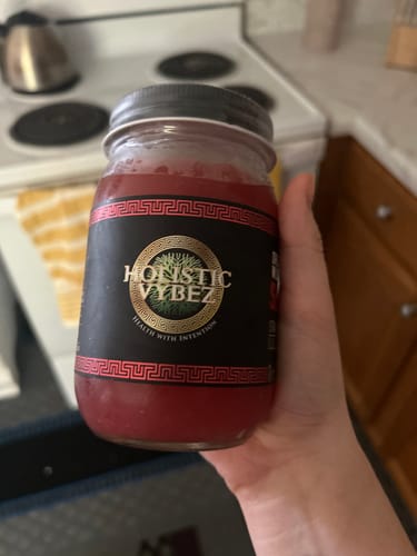 Customer photo review of Strawberry Banana Oasis Sea Moss Gel