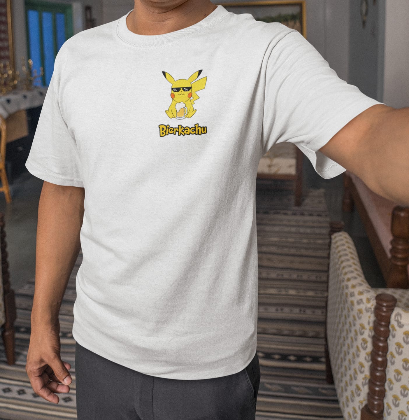 Customer photo review of BIERKACHU - Premium Shirt