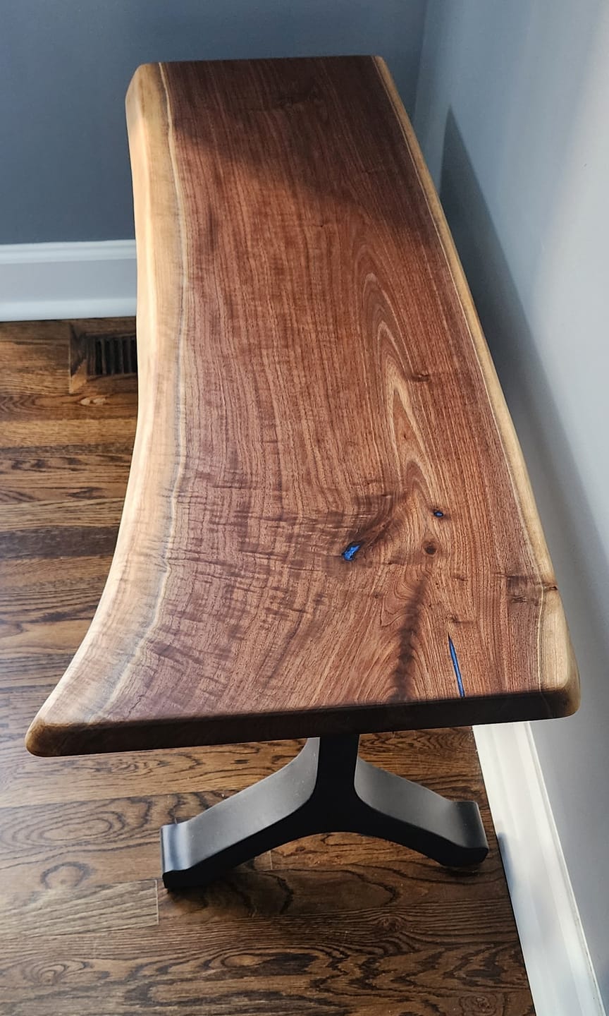 Customer photo review of Bench Legs 101 Wishbone 16H inch Mid-Century Modern Style