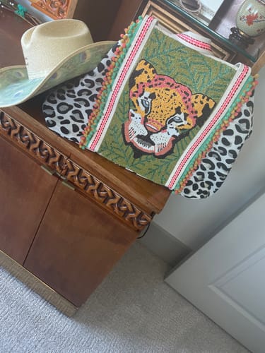 Customer photo review of Forestry Leopard Embellished Tote