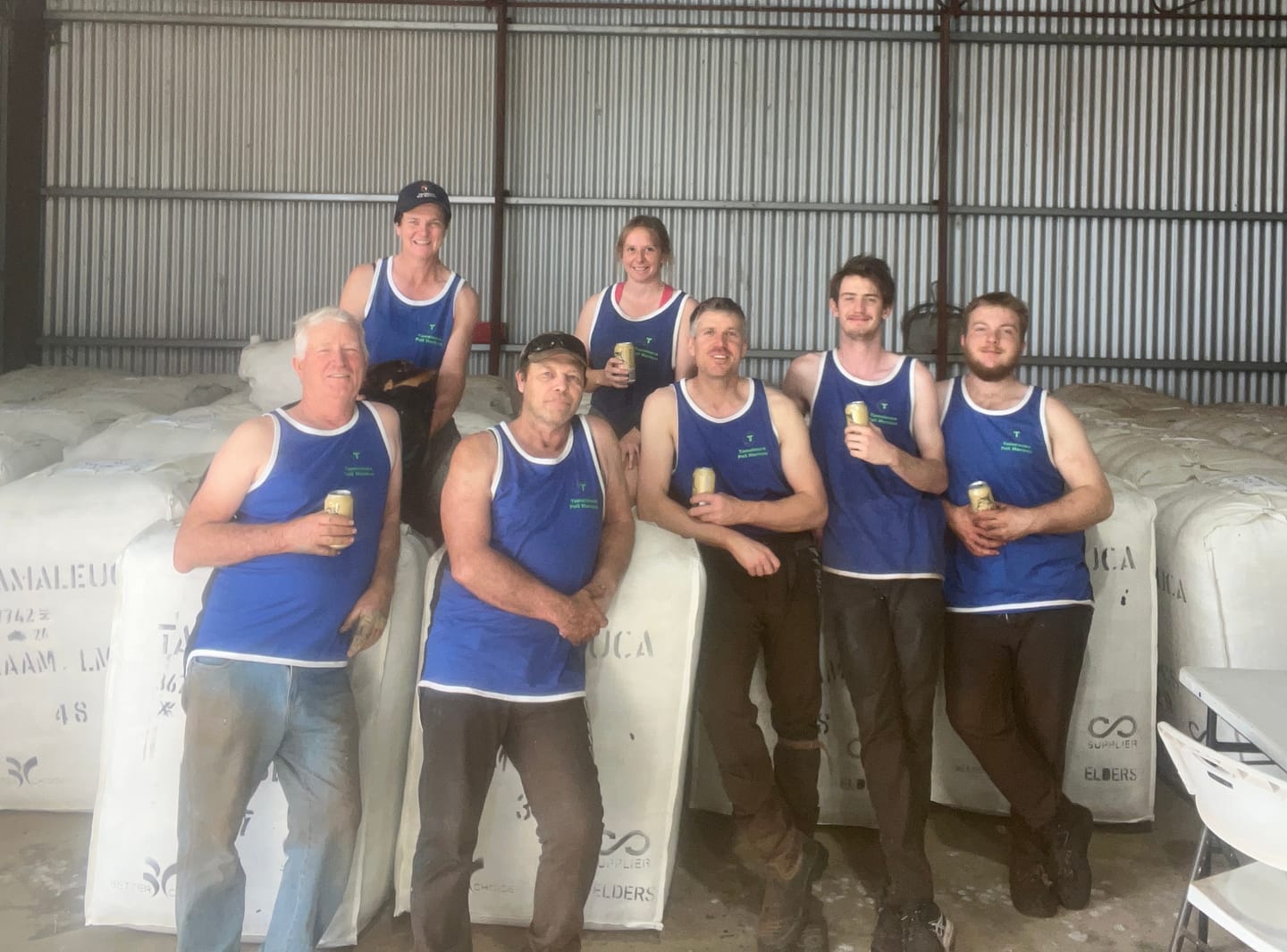 Customer photo review of Royal Blue & Black Shearing Singlet