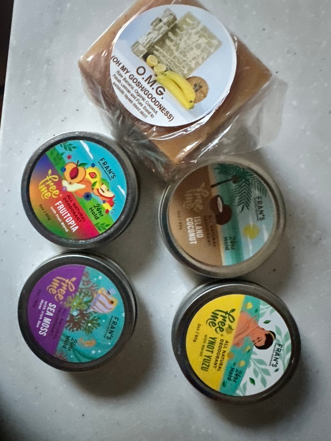 Customer photo review of FreeMe All Natural Deodorant