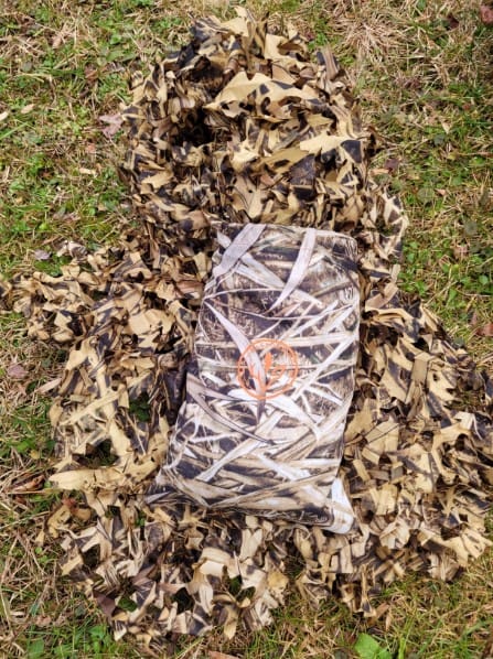 Customer photo review of Camo Netting for Hunting Blind