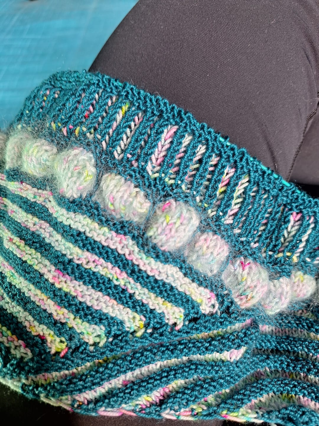 Customer photo review of Silk Mohair  (75% Kid Mohair / 25% Seda)