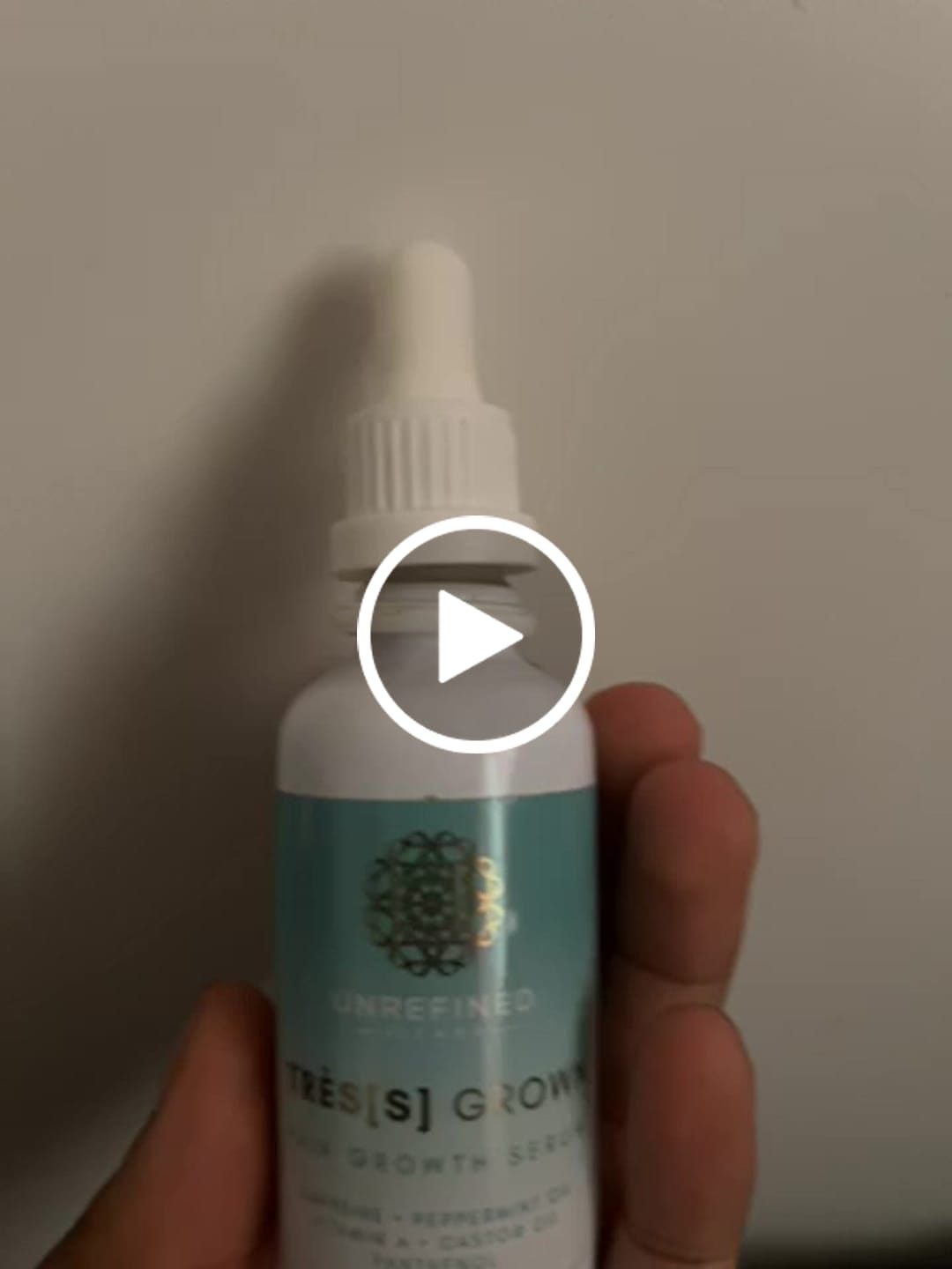 Customer video review of TRÈS[S] GROWN - Hair Growth Serum