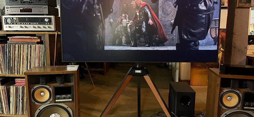 Customer photo review of Floor TV Stand Picasso Series 37-65 Inch