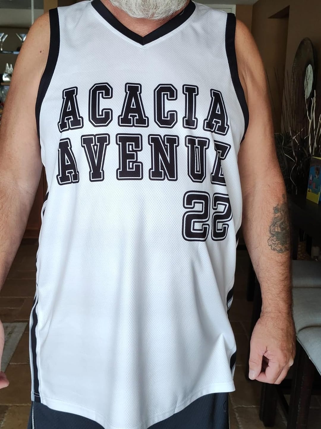 Customer photo review of Custom  Reversible Mesh Basketball Jersey Personalized Double Side Tops