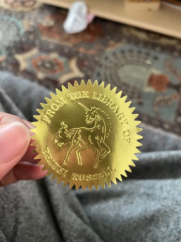 Customer photo review of Custom Book Embosser