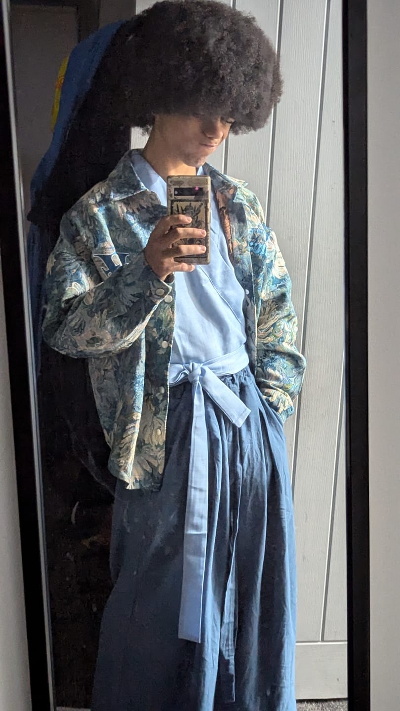Customer photo review of Van Gogh inspired Streetwear Gothic Jacket