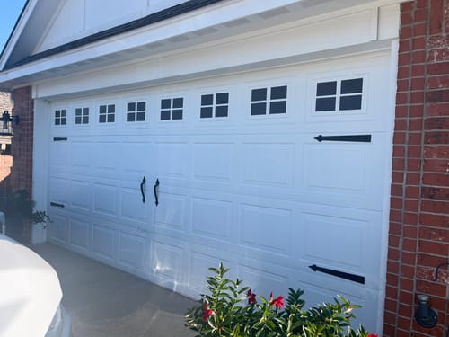 Customer photo review of Decorative Garage Faux Window Accents (16-PC Set)