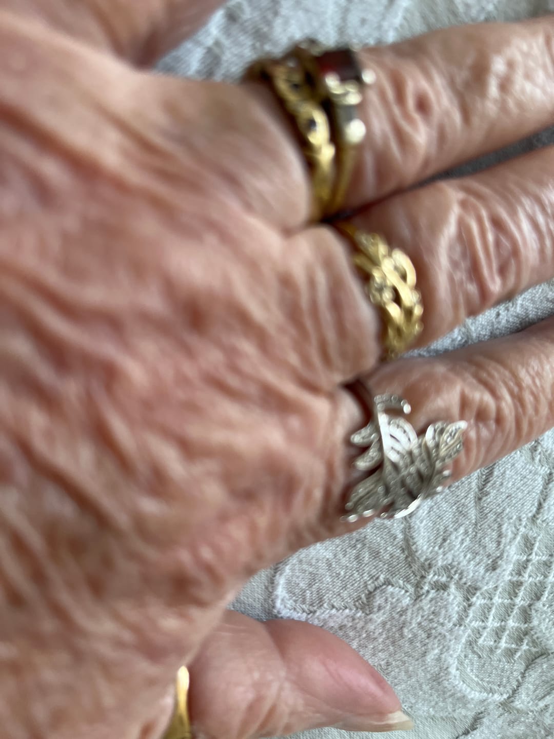 Customer photo review of Princess Feather Design Ring - 925 Sterling Silver