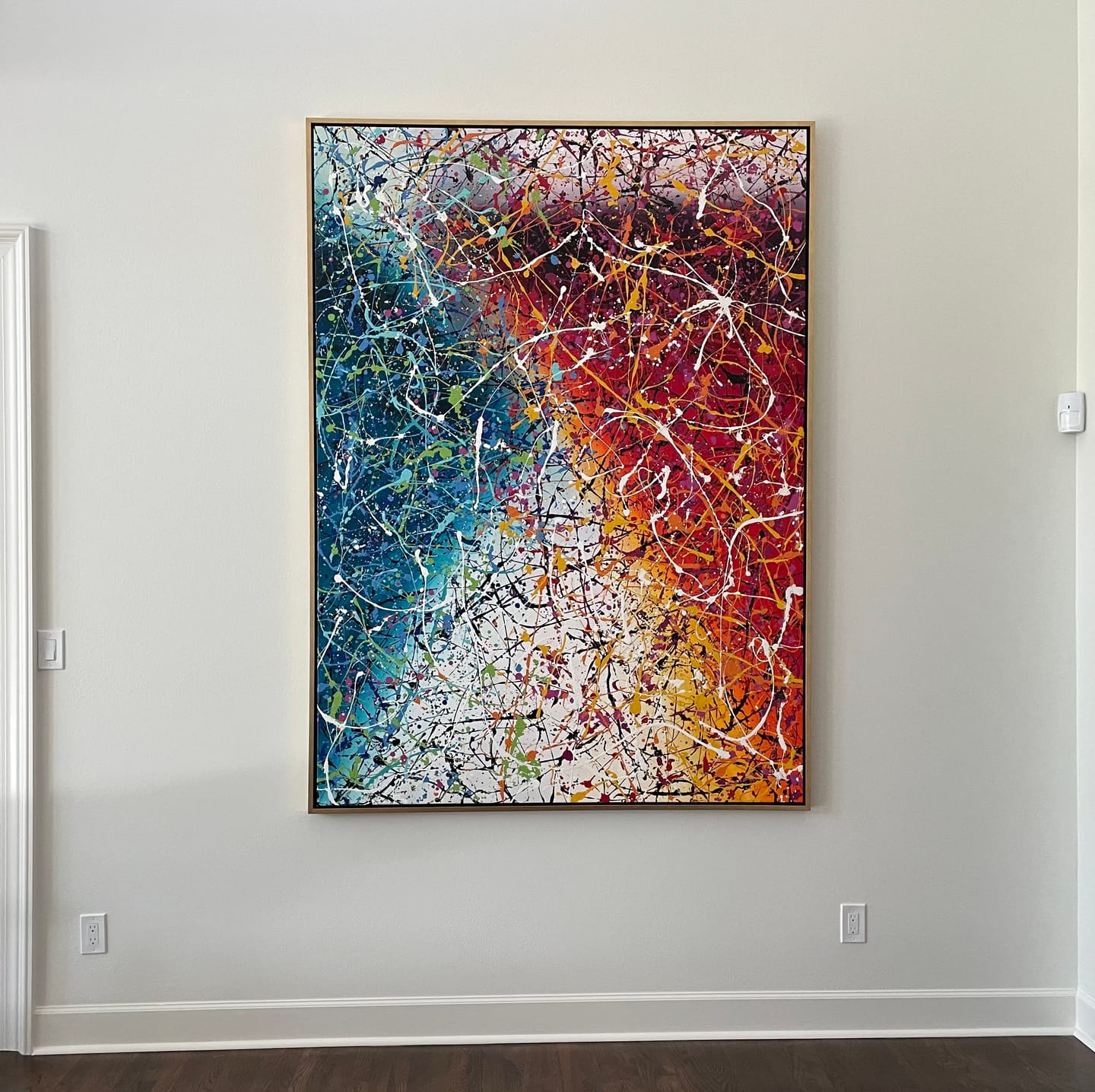 Customer photo review of Painting Jackson Pollock Multiple Size Drip Style Abstract Art on Canvas, large Wall Art - Vintage Beauty 152