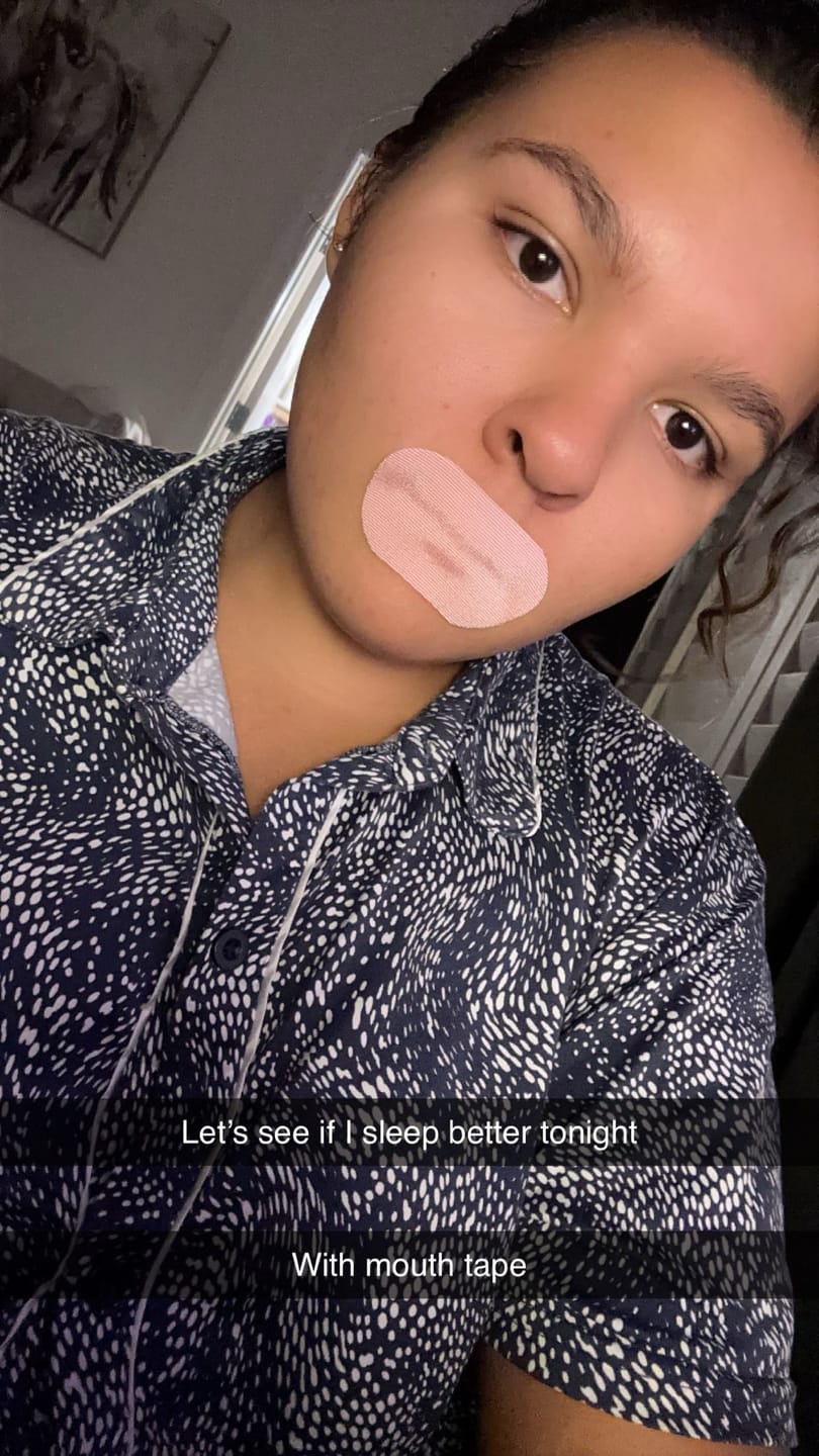 Customer photo review of Hostage Mouth Tape