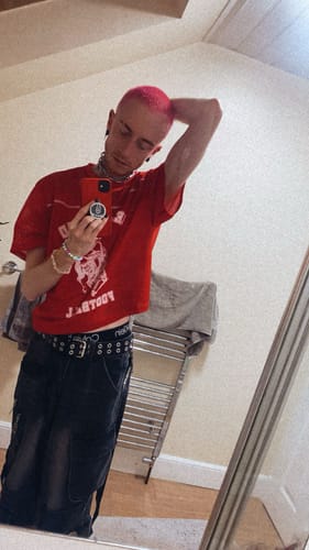 Customer photo review of [Eye Of Moon] NEV Detachable Strap Washed Jeans