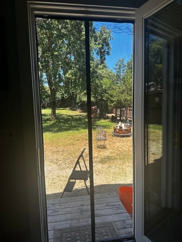 Customer photo review of Custom Magnetic Screen Door