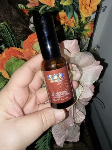 Customer photo review of Argan oil Sulfate Free & Gluten Oil 30ml