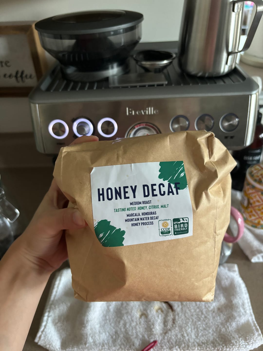 Customer photo review of Organic Honey Decaf | Honduras