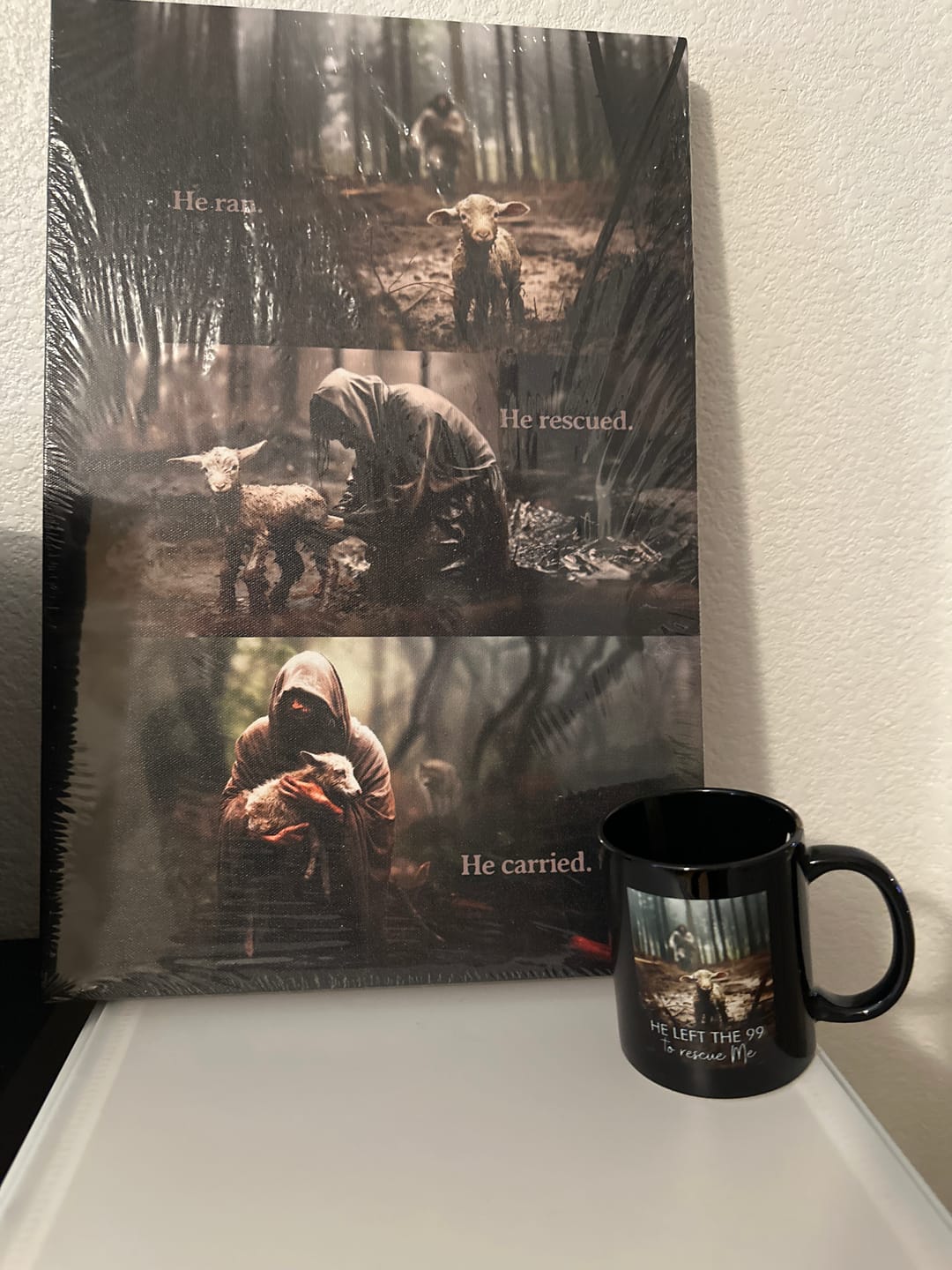 Customer photo review of He Left the 99 to Rescue Me, Jesus and Lost Sheep, Coffee Mug