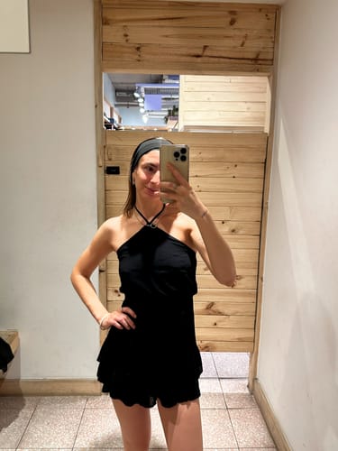 Customer photo review of Enterito Corto Halter Black