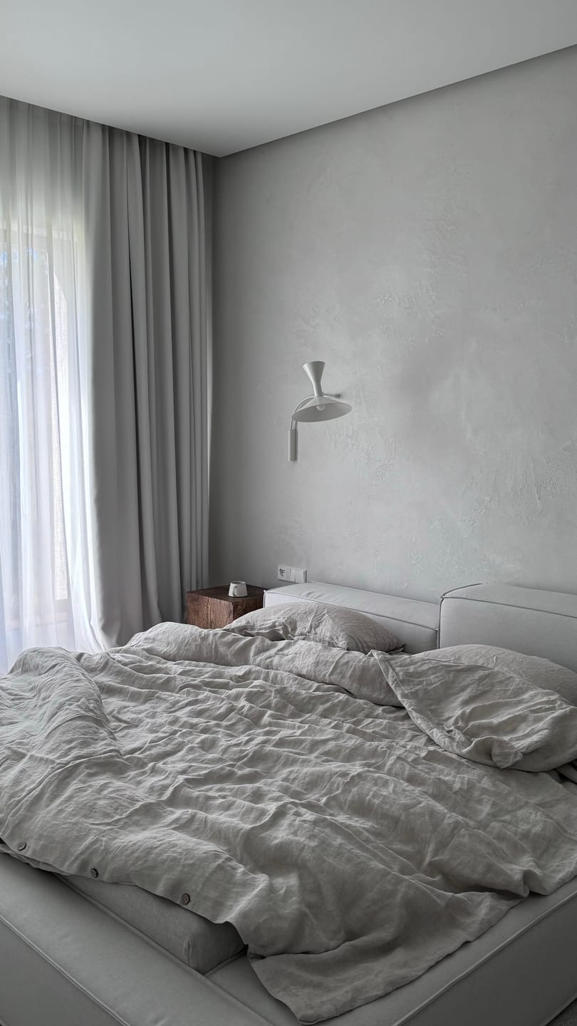 Customer photo review of Melange Linen Duvet Cover