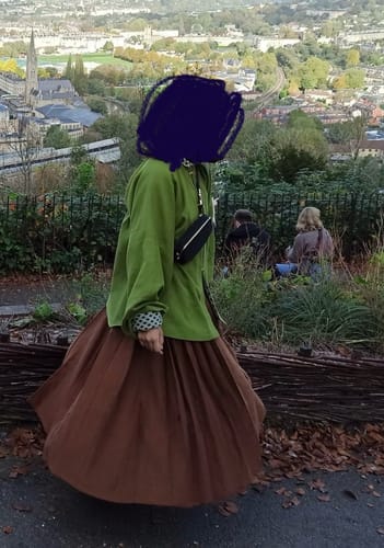 Customer photo review of Sen Lin 森林 Forest Fairy Modernized Ming Dynasty Liling Top & Easy-Wear Mamian Set