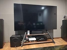 Customer photo review of Floor TV Stand Eiffel Series 75-100 Inch