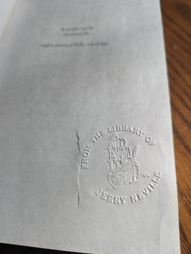 Customer photo review of Custom Book Embosser