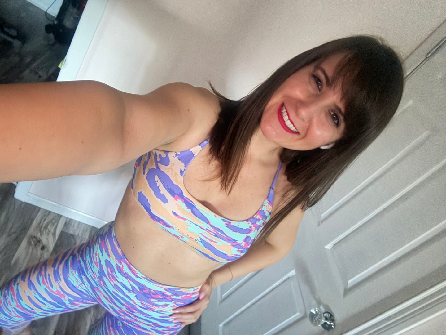 Customer photo review of Miami sports bra