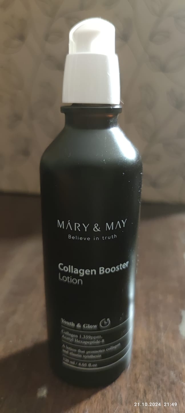 Customer photo review of Pretnovecošanas losjons ar kolagēnu MARY&MAY Collagen Booster Lotion