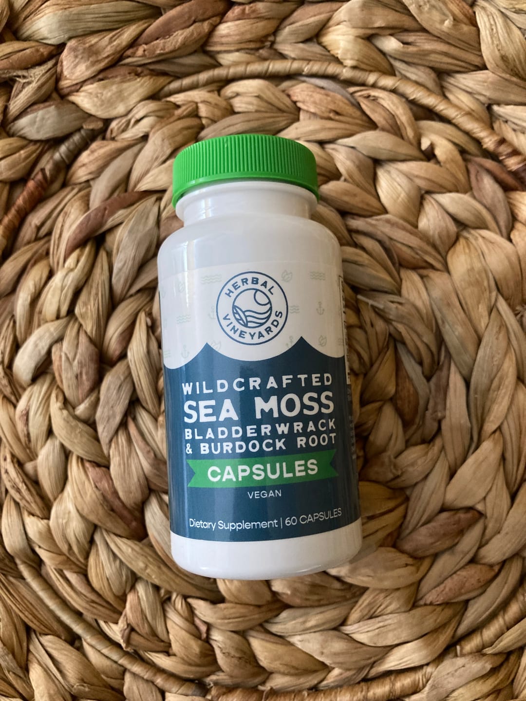 Customer photo review of ORGANIC SEA MOSS, BLADDERWRACK & BURDOCK ROOT VEGETABLE CAPSULES (1500 MG) - 60 Capsules