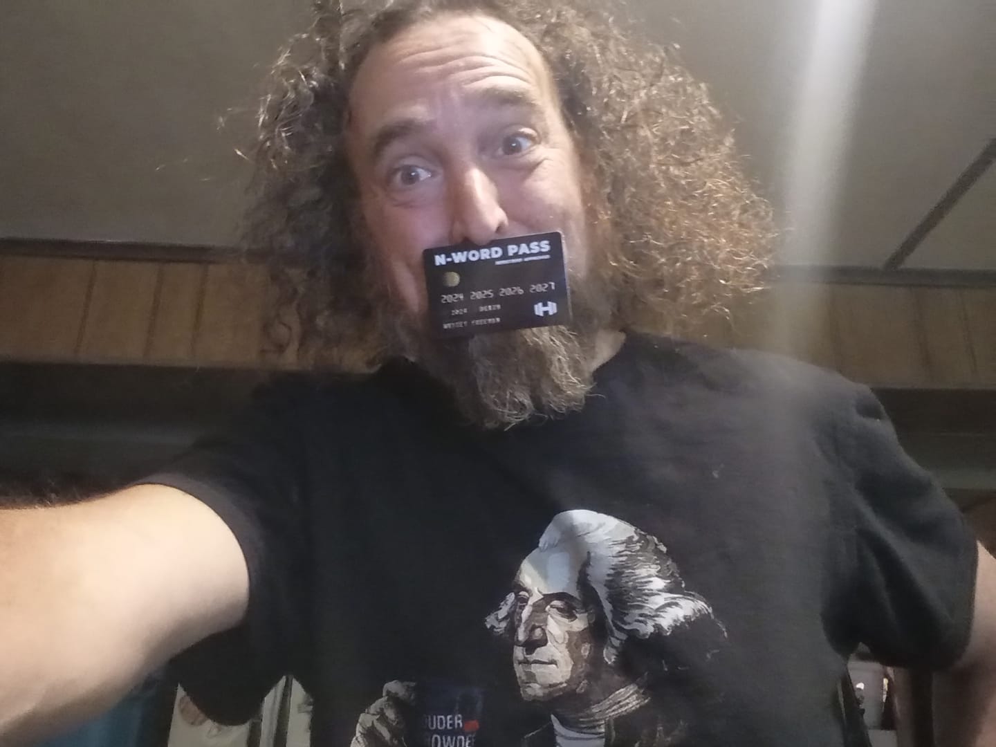 Customer photo review of N-Word Pass Card