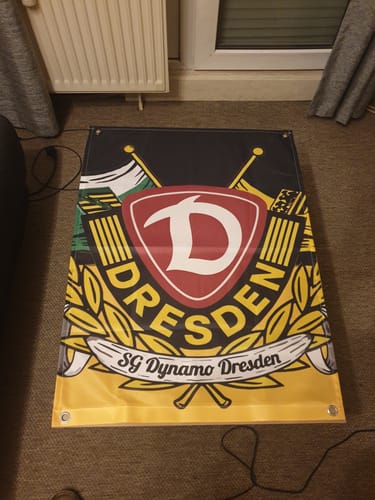 Customer photo review of Stoffbanner inkl. Druck