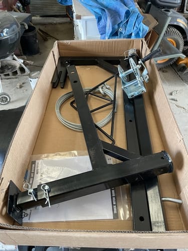 Customer photo review of Truck Hitch Game Hoist Lift System
