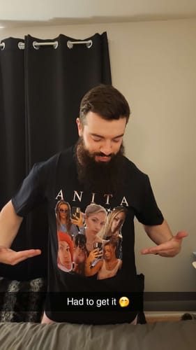Customer photo review of CUSTOM VINTAGE TEE