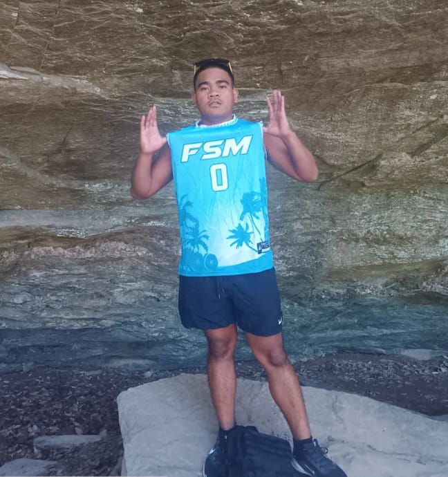 Customer photo review of FSM Micronesia Custom Basketball Jersey